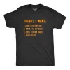 Things I Want Guns Men's T Shirt sold by Crazy Dog T-Shirts