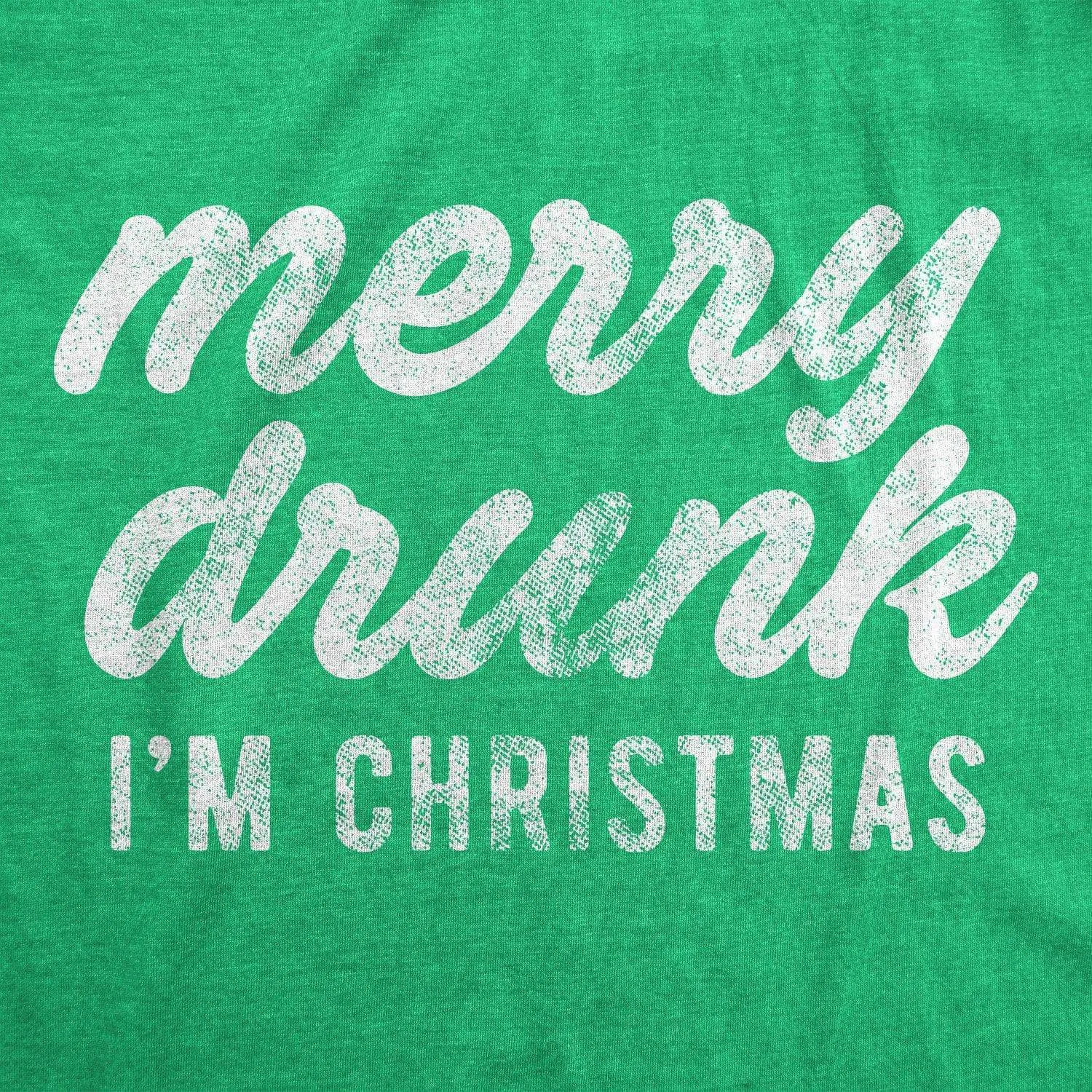 Merry Drunk I'm Christmas Women's T Shirt sold by Crazy Dog T-Shirts product image thumbnail 2