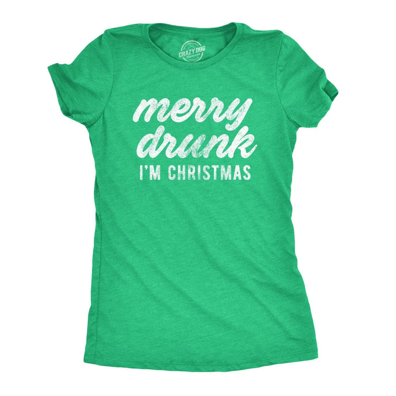 Merry Drunk I'm Christmas Women's T Shirt sold by Crazy Dog T-Shirts