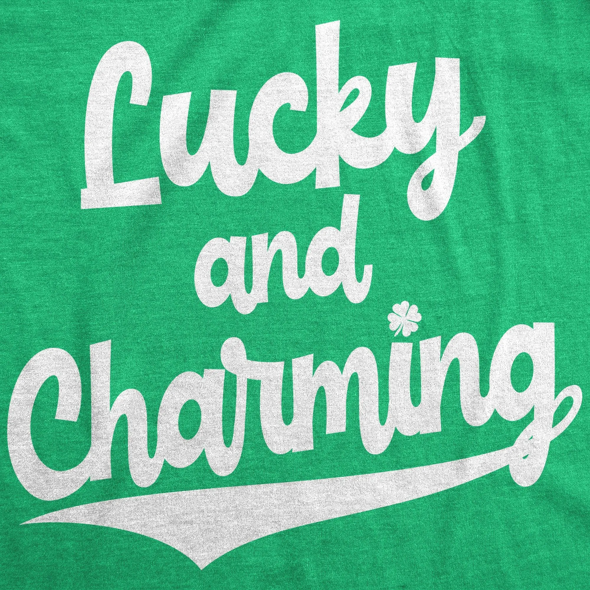 Lucky And Charming Men's T Shirt sold by Crazy Dog T-Shirts product image thumbnail 2