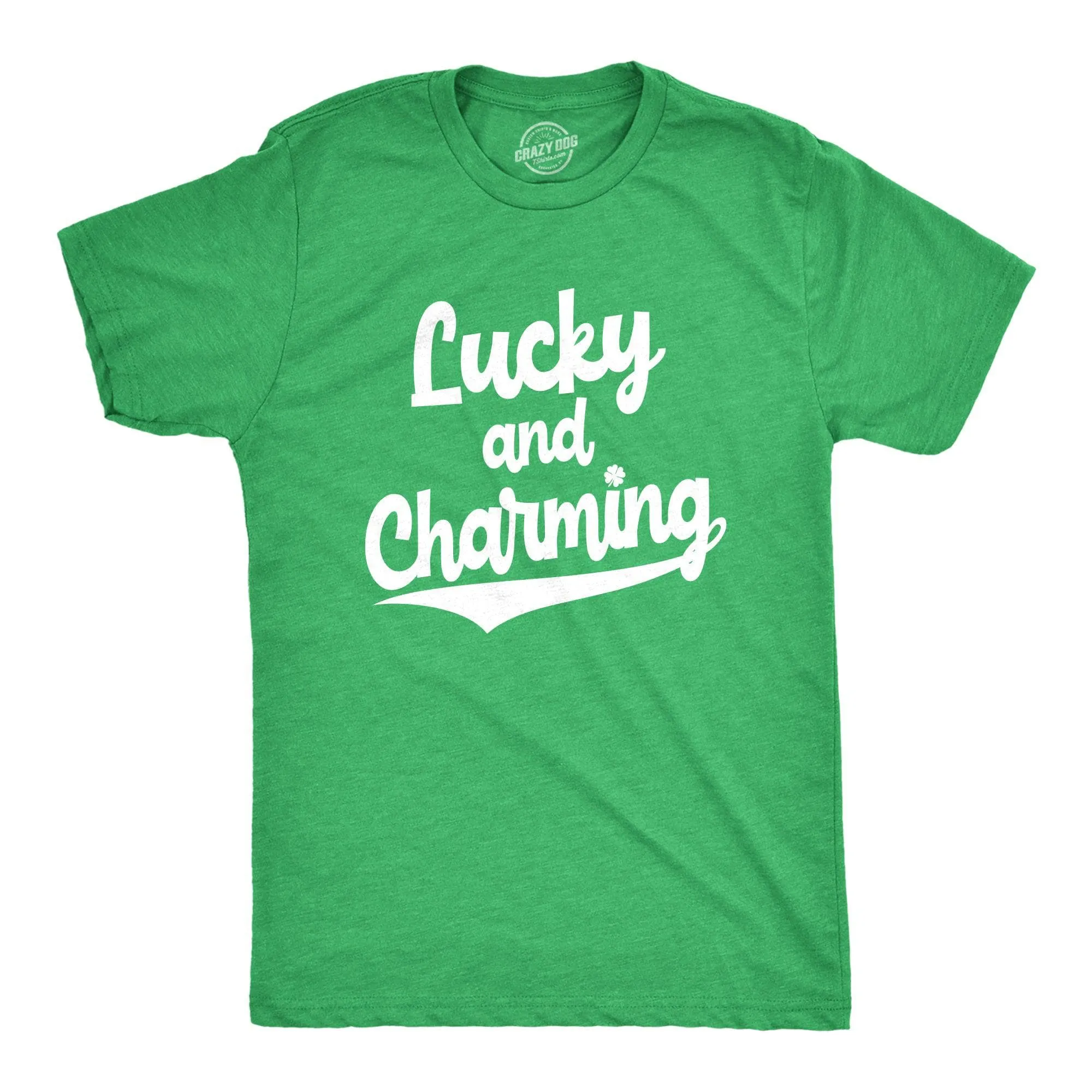 Lucky And Charming Men's T Shirt sold by Crazy Dog T-Shirts