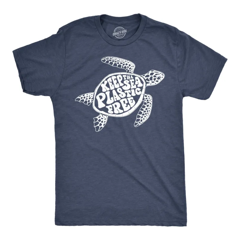 Keep The Sea Plastic Fre Men's T Shirt sold by Crazy Dog T-Shirts