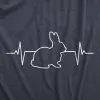 Rabbit Heart Beat Men's T Shirt sold by Crazy Dog T-Shirts