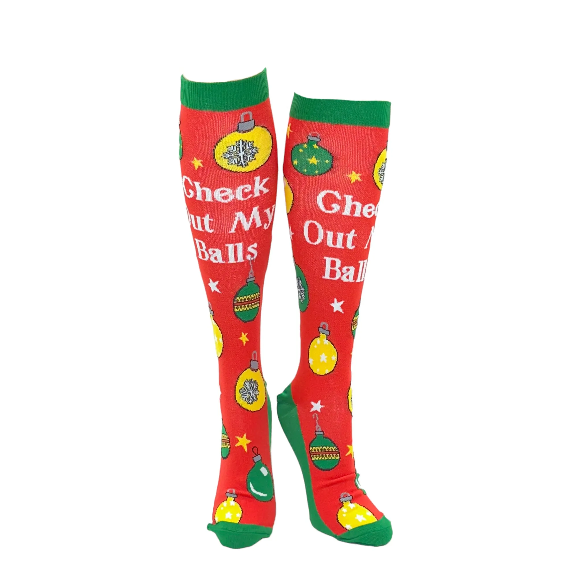 Check Out My Balls Compression Socks sold by Crazy Dog T-Shirts product image thumbnail 2