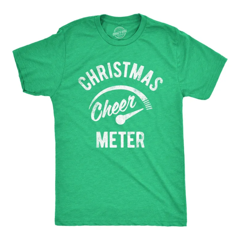 Christmas Cheer Meter Men's T Shirt sold by Crazy Dog T-Shirts