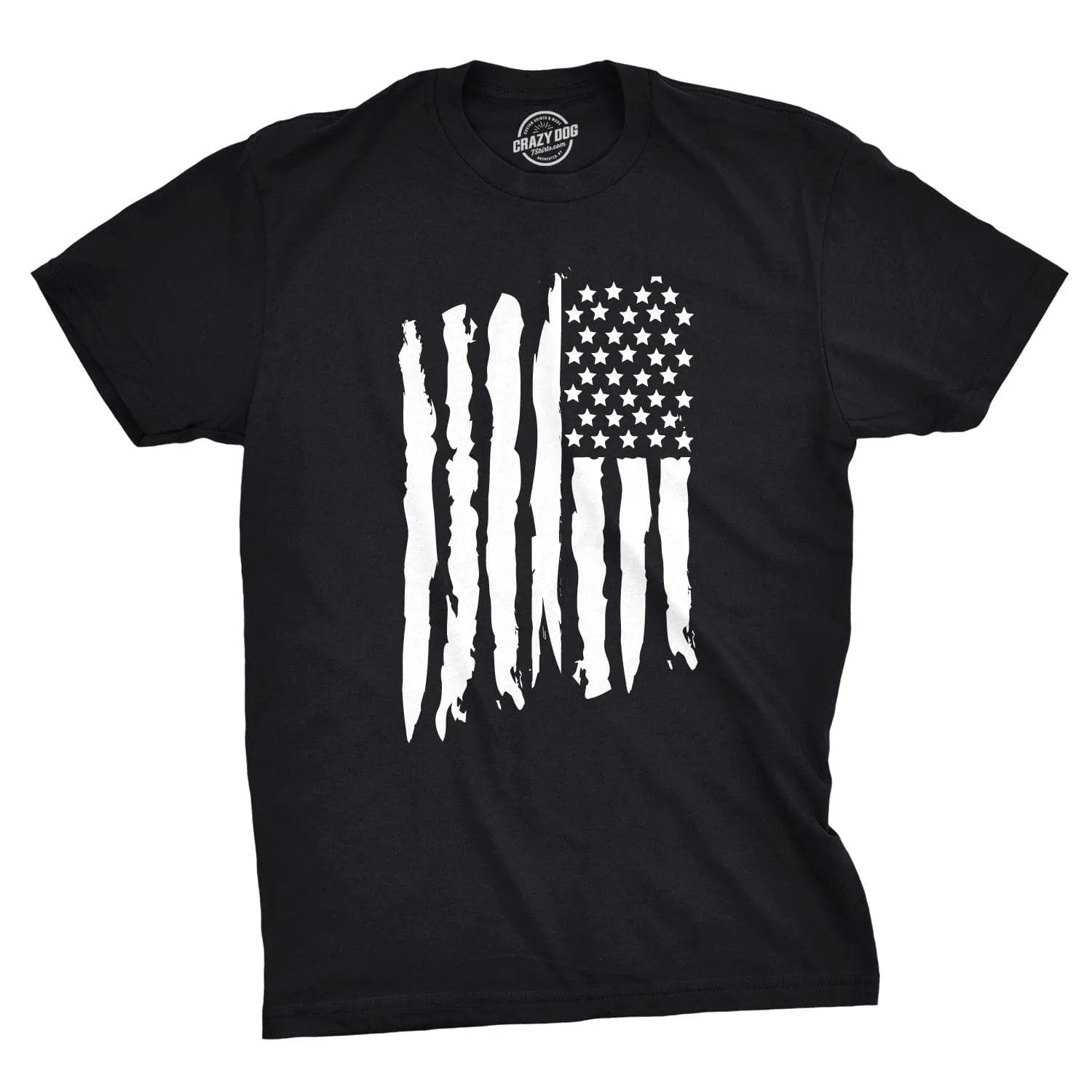 Vertical Grunge Flag Men's T Shirt sold by Crazy Dog T-Shirts