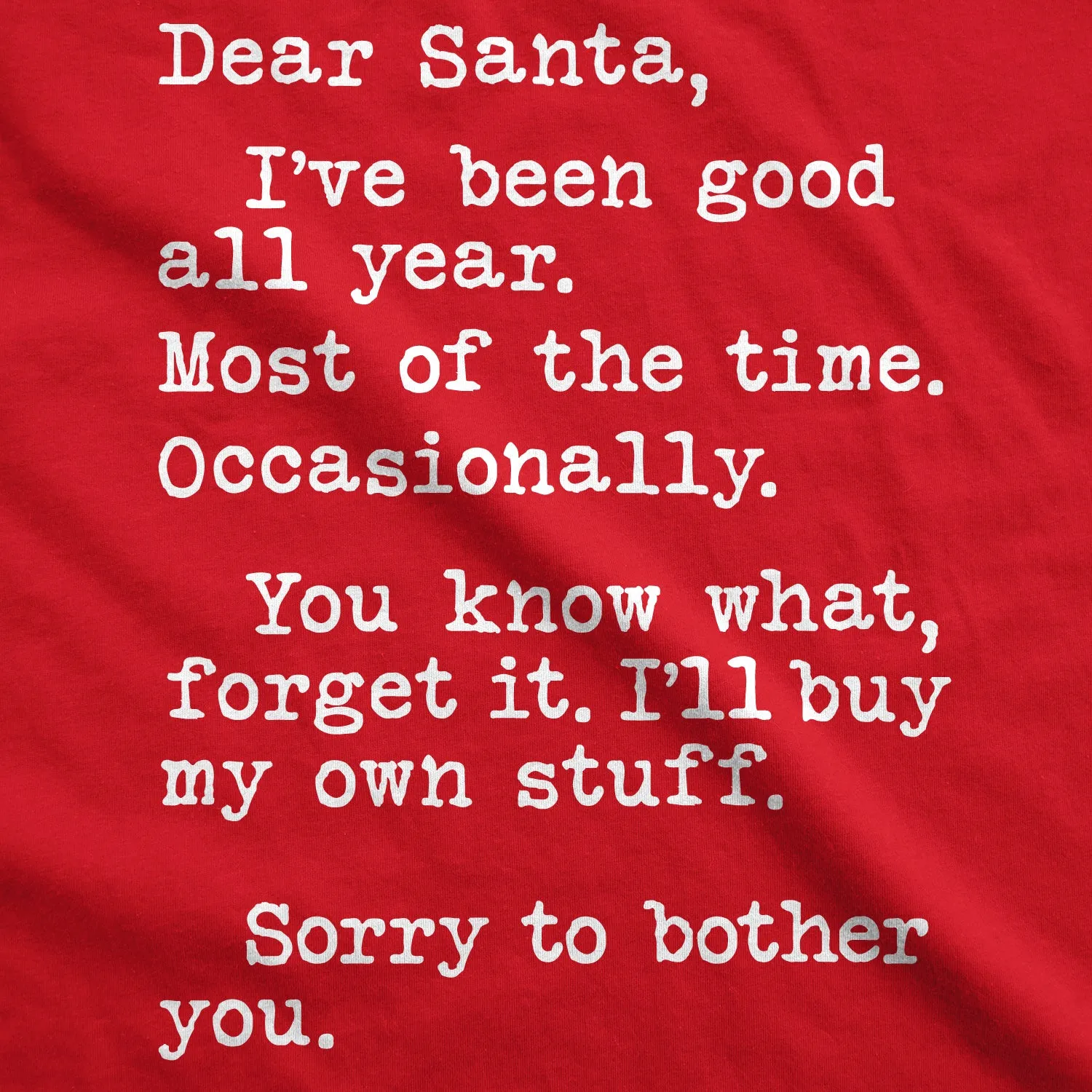 Dear Santa I'll Buy My Own Stuff Women's T Shirt sold by Crazy Dog T-Shirts product image thumbnail 2