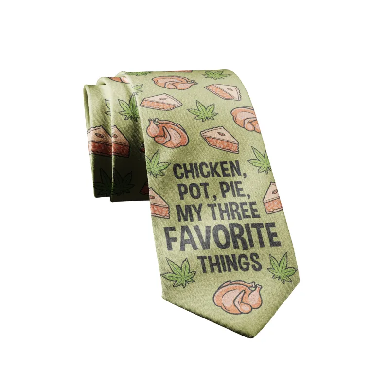 Chicken Pot Pie Neck Tie Tie sold by Crazy Dog T-Shirts