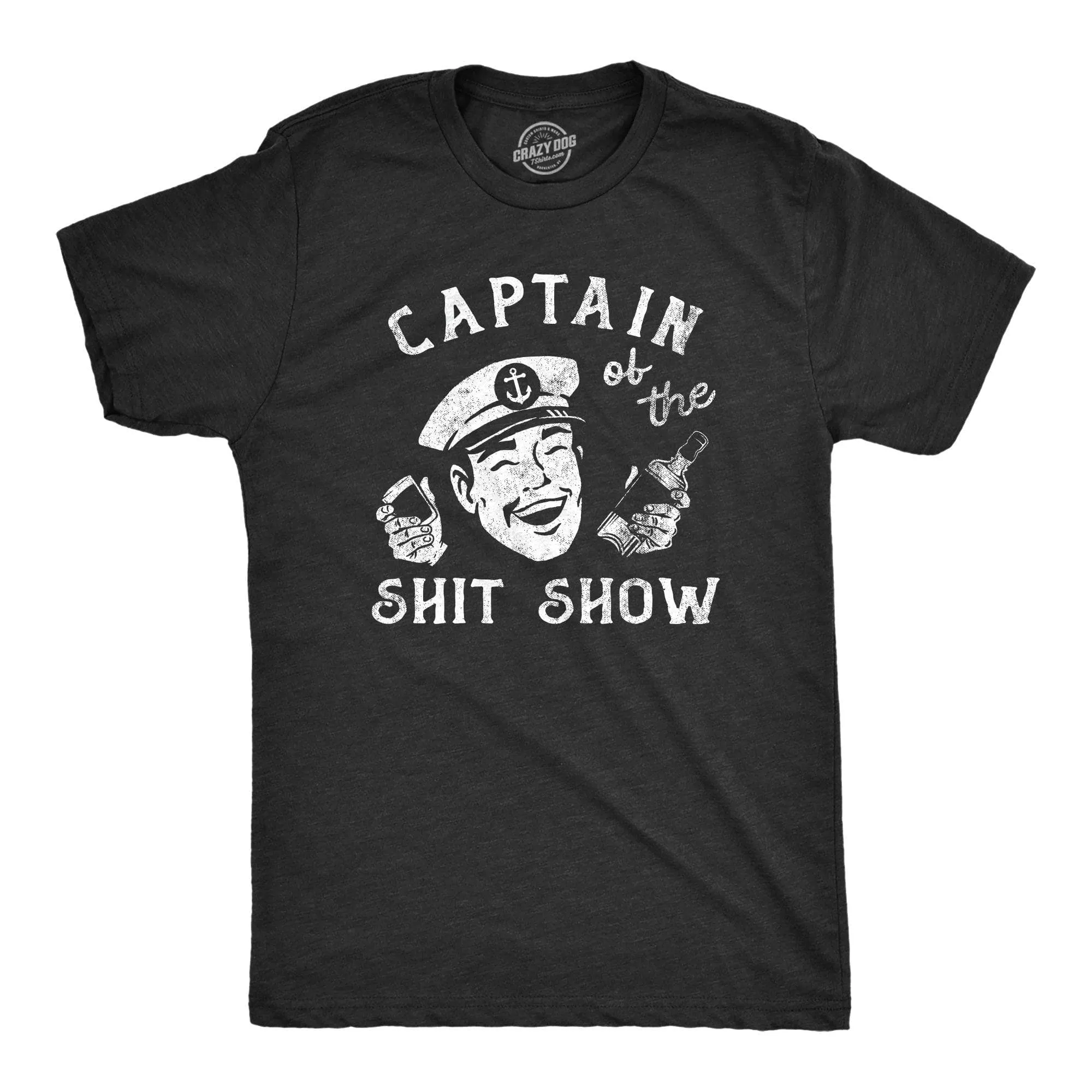 Captain Of The Shit Show Men's T Shirt sold by Crazy Dog T-Shirts
