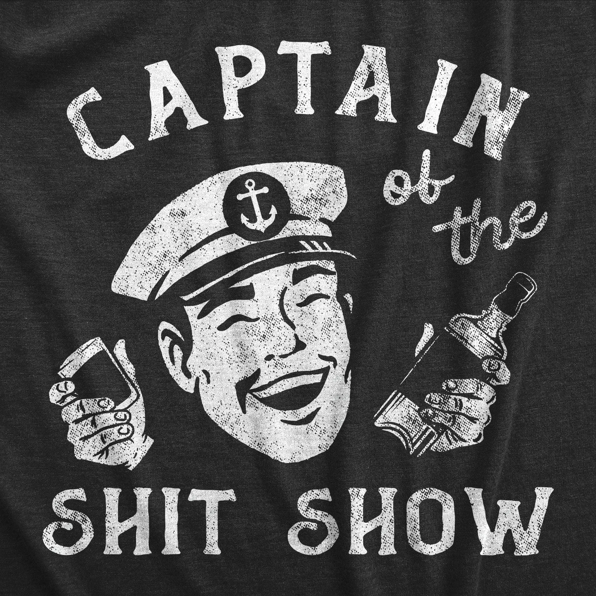 Captain Of The Shit Show Men's T Shirt sold by Crazy Dog T-Shirts product image thumbnail 2