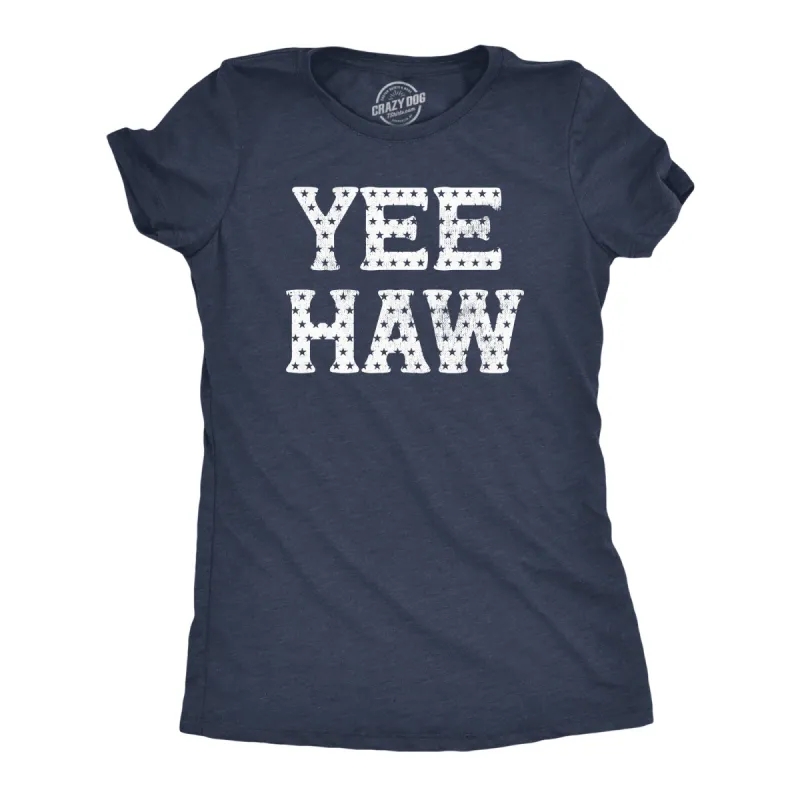 Yee Haw USA Women's T Shirt sold by Crazy Dog T-Shirts