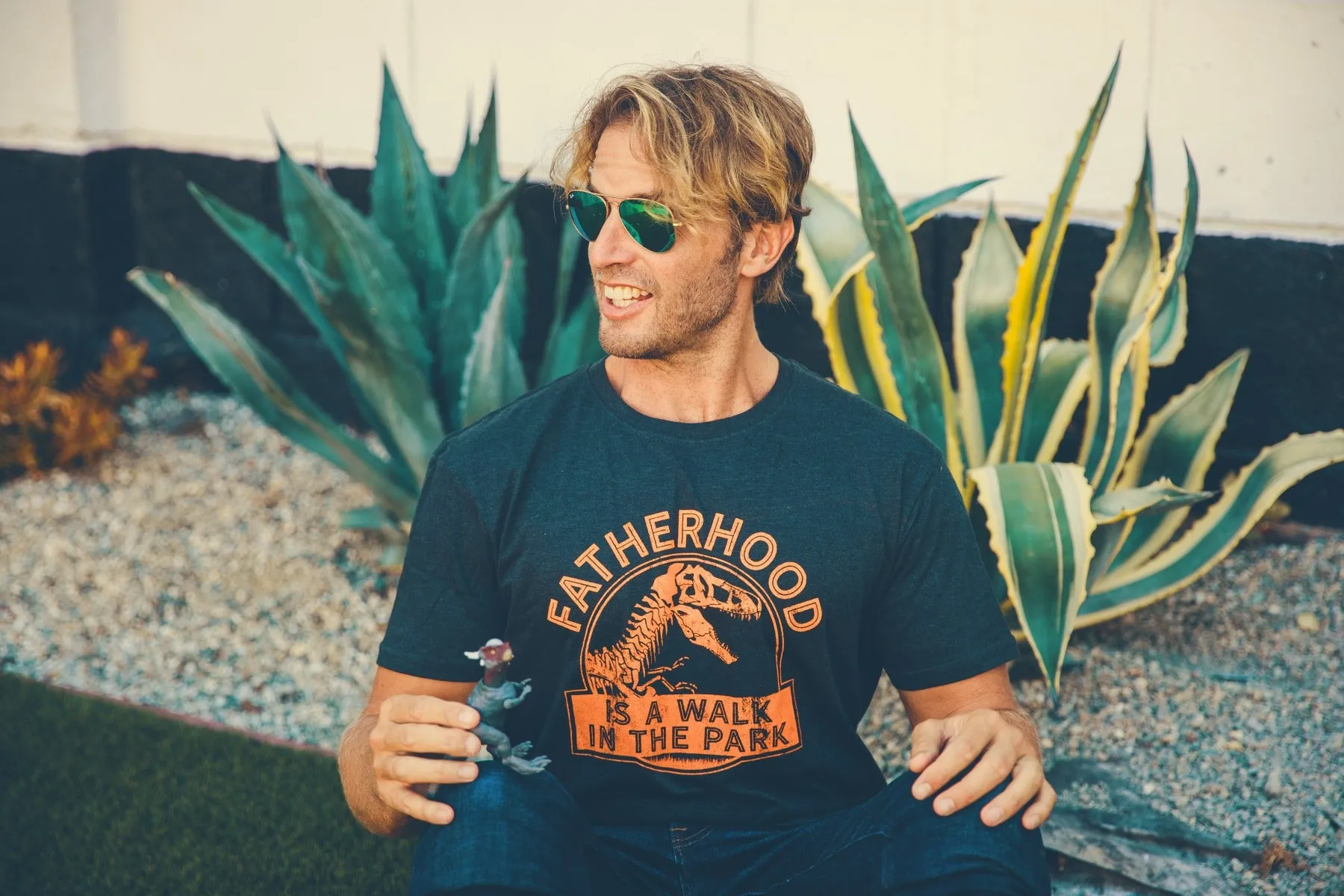 Fatherhood Is A Walk In The Park Men's T Shirt sold by Crazy Dog T-Shirts product image thumbnail 2