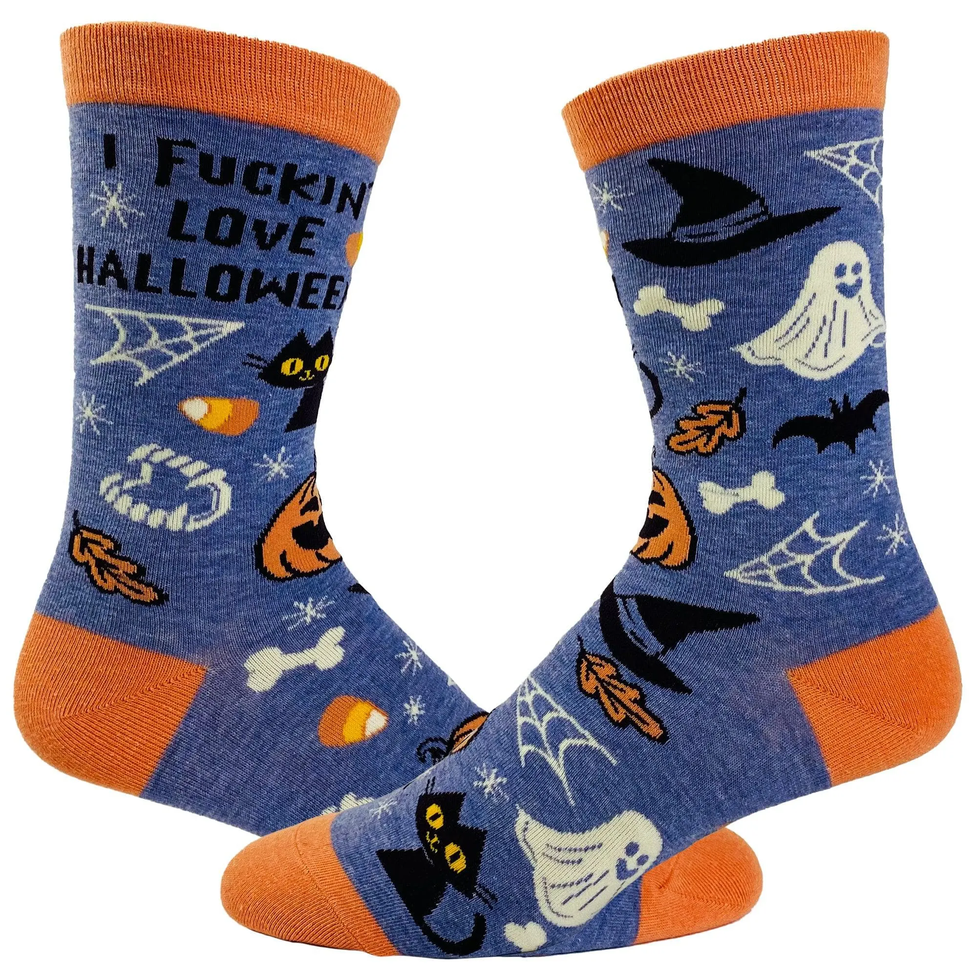 Women's I Fucking Love Halloween Socks sold by Crazy Dog T-Shirts