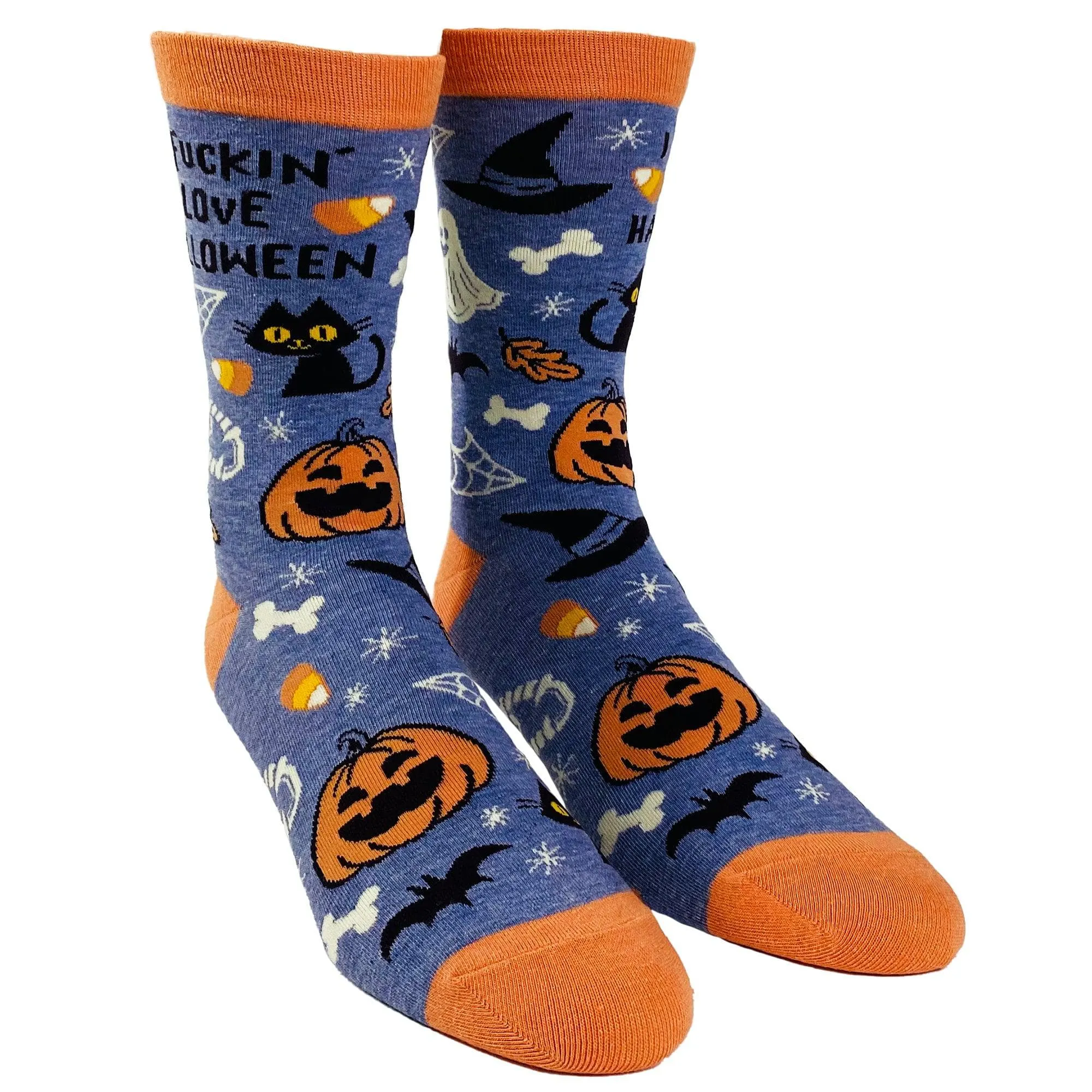Women's I Fucking Love Halloween Socks sold by Crazy Dog T-Shirts product image thumbnail 2