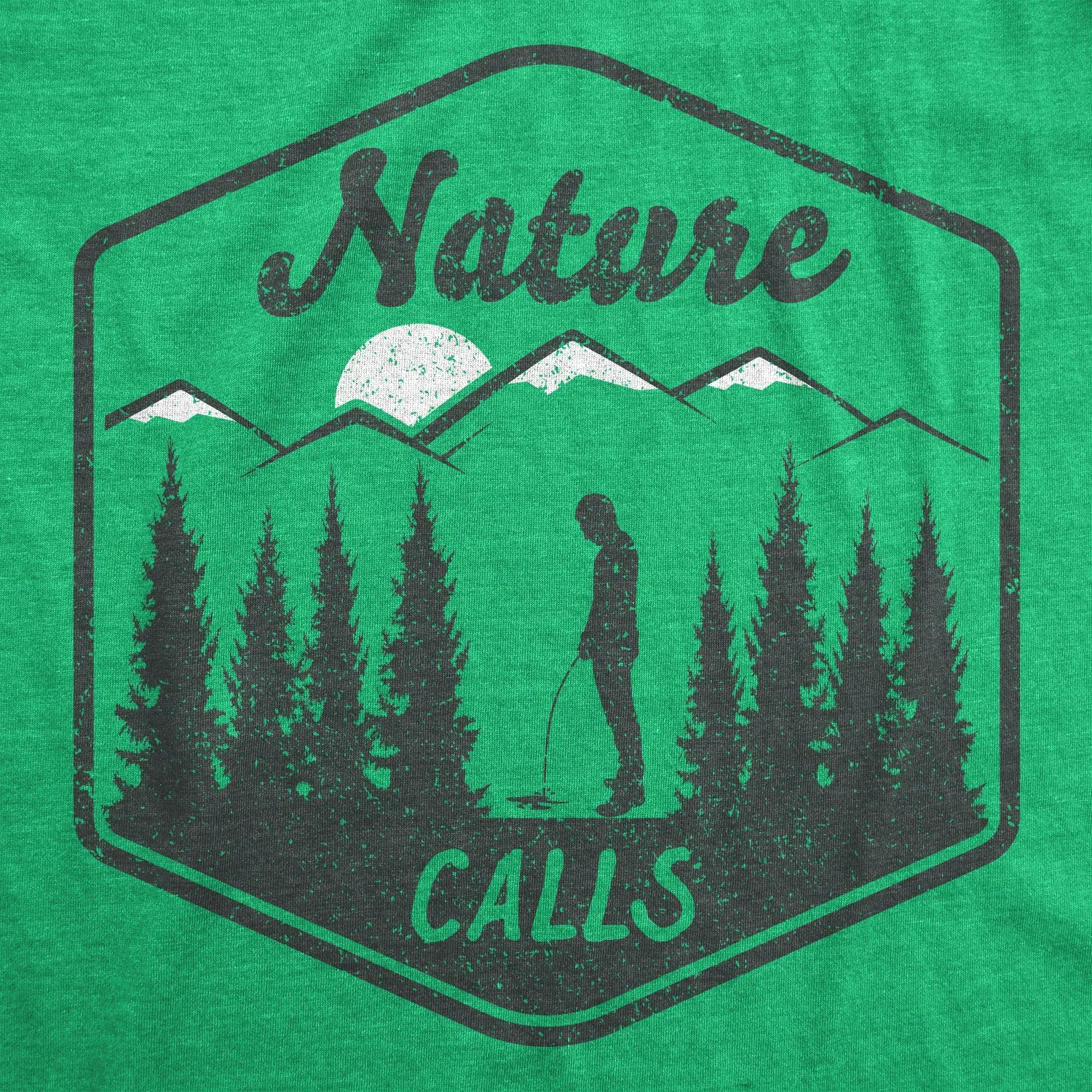 Nature Calls Men's T Shirt sold by Crazy Dog T-Shirts product image thumbnail 2