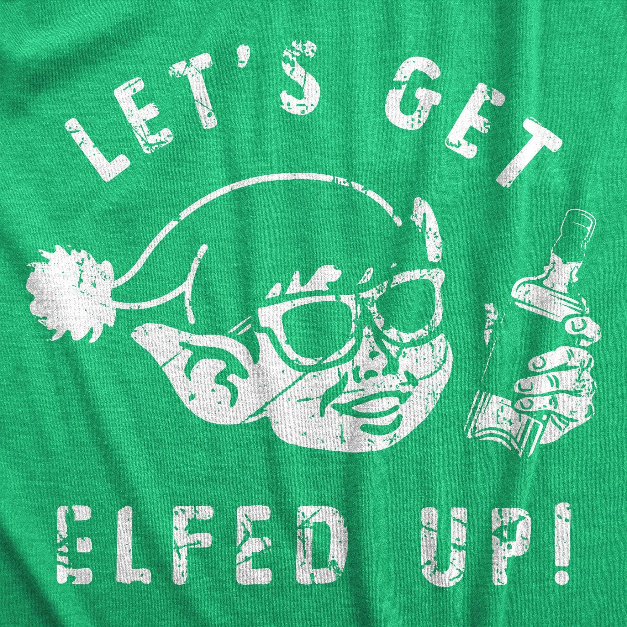 Lets Get Elfed Up Men's T Shirt sold by Crazy Dog T-Shirts product image thumbnail 2