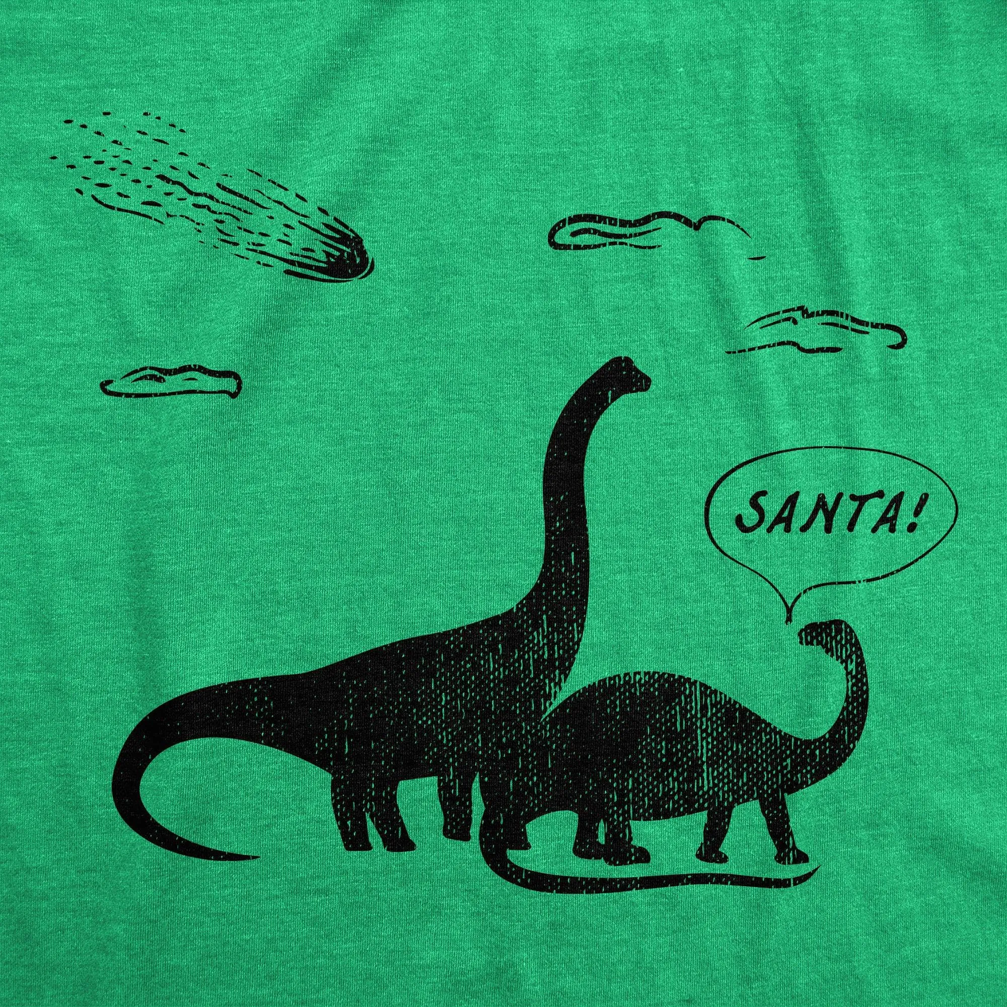 Santa Dinosaurs Women's T Shirt sold by Crazy Dog T-Shirts product image thumbnail 2