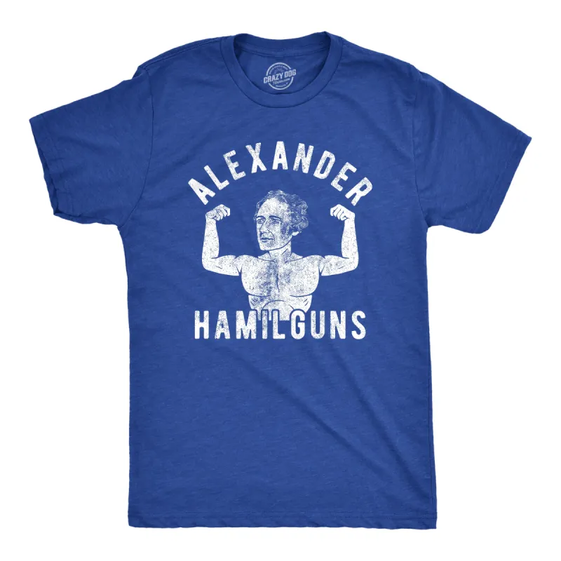 Alexander Hamilguns Men's T Shirt sold by Crazy Dog T-Shirts