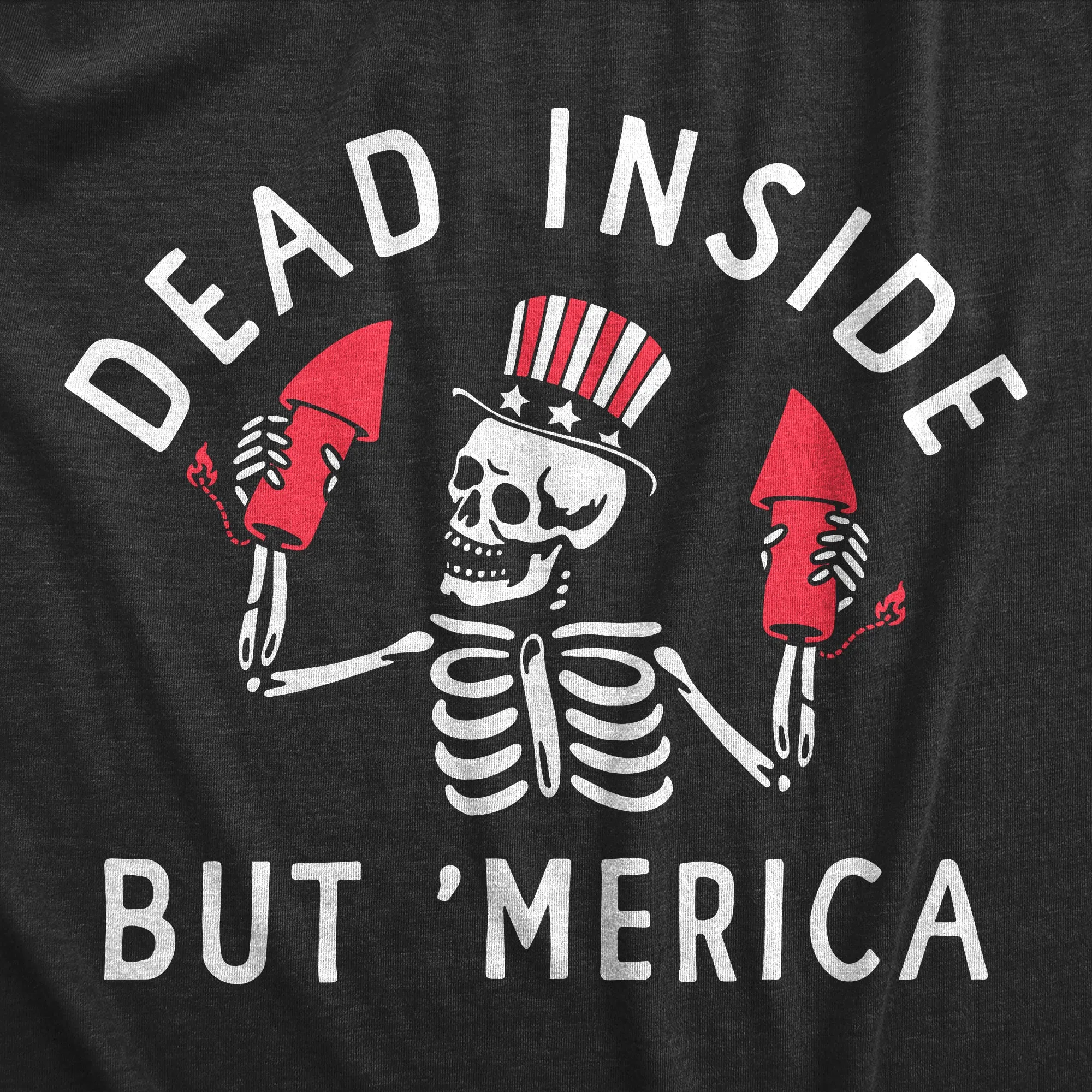 Dead Inside But Merica Men's T Shirt sold by Crazy Dog T-Shirts product image thumbnail 2