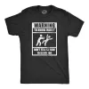 Warning To Avoid Injury Don’t Tell Me How To Do My Job Men's T Shirt sold by Crazy Dog T-Shirts
