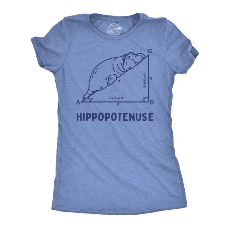 Hippopotenuse Women's T Shirt sold by Crazy Dog T-Shirts
