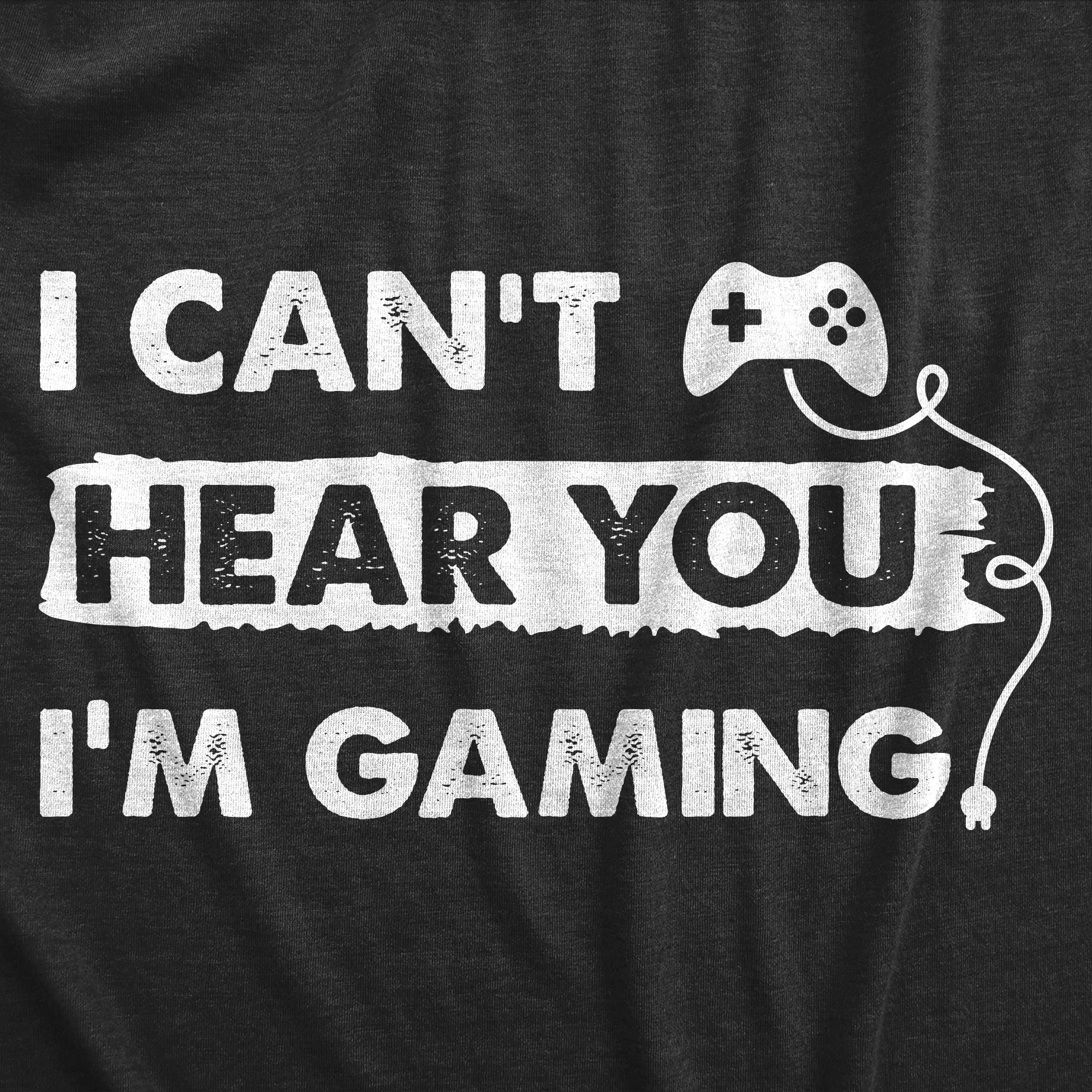 Mens I Cant Hear You Im Gaming T Shirt Funny Video Gamer Controller Tee For Guys sold by Crazy Dog T-Shirts product image thumbnail 2