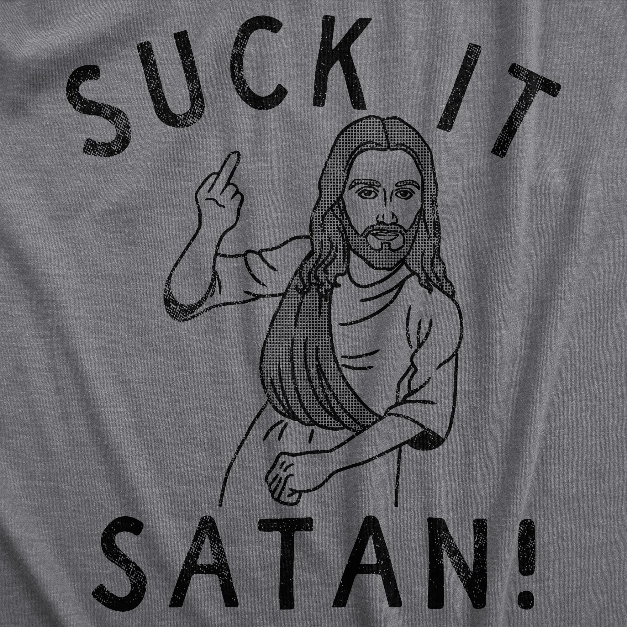 Suck It Satan Women's T Shirt sold by Crazy Dog T-Shirts product image thumbnail 2