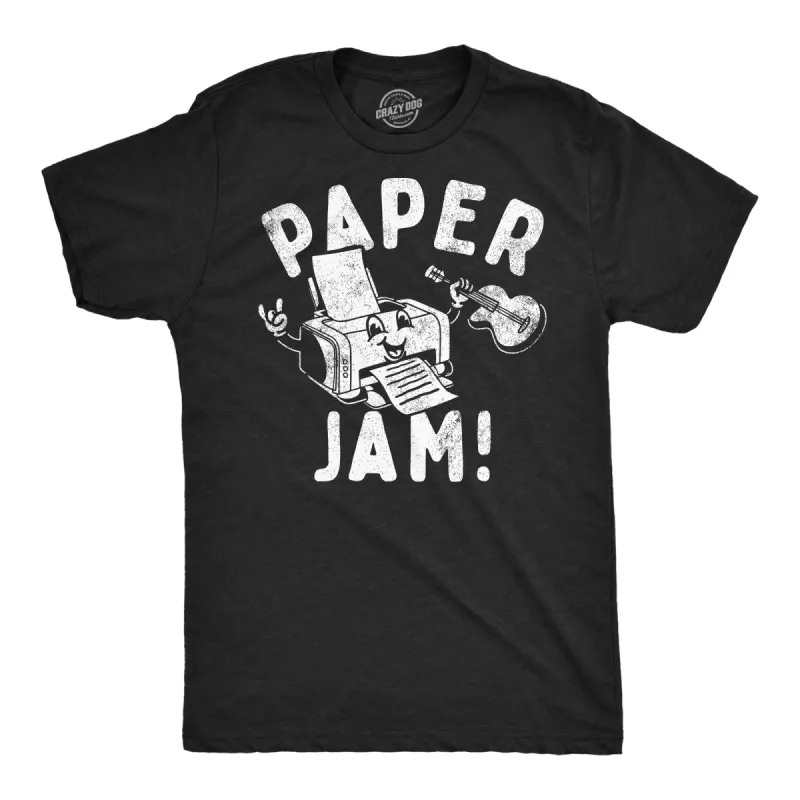 Paper Jam Men's T Shirt sold by Crazy Dog T-Shirts