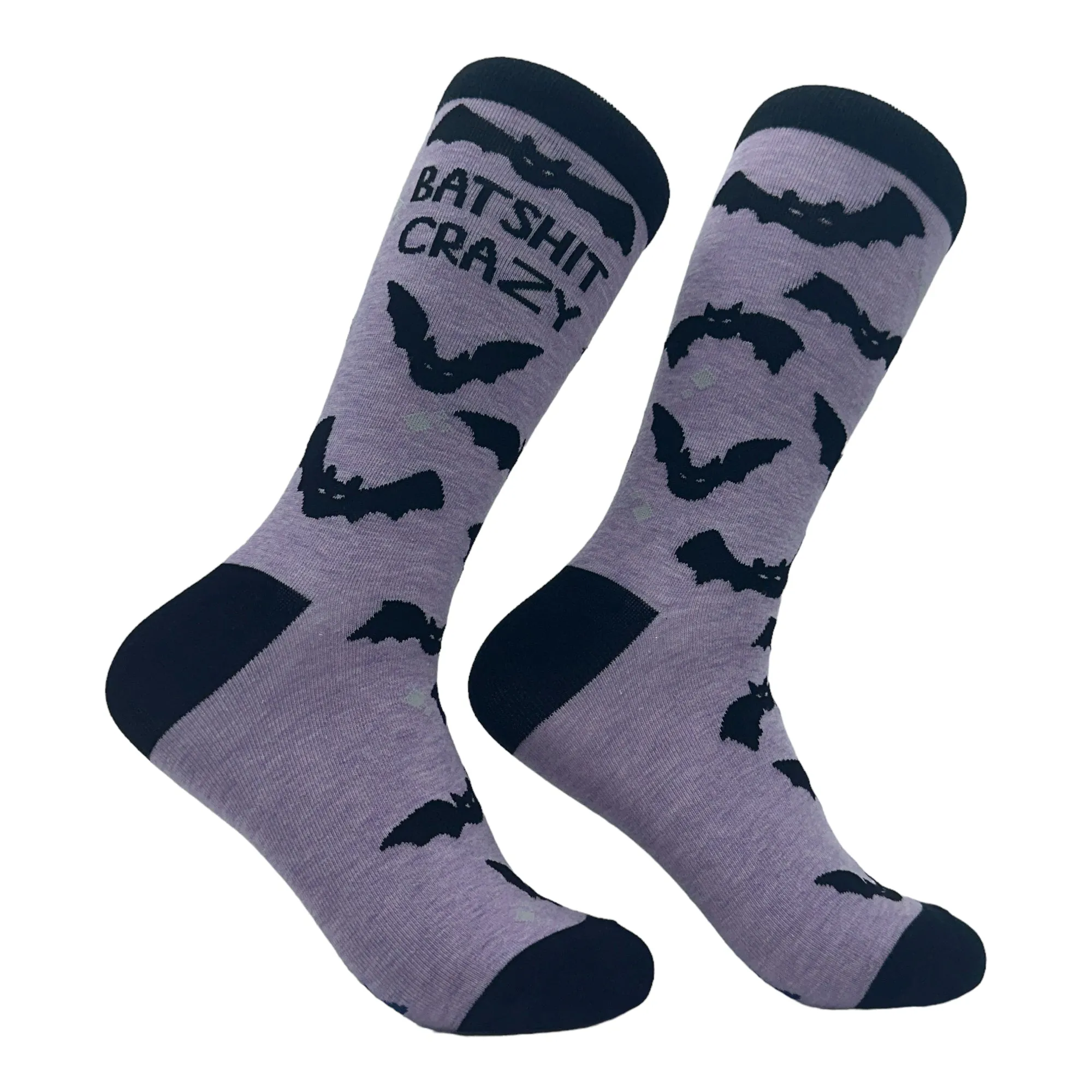 Women's Bat Shit Crazy Socks sold by Crazy Dog T-Shirts
