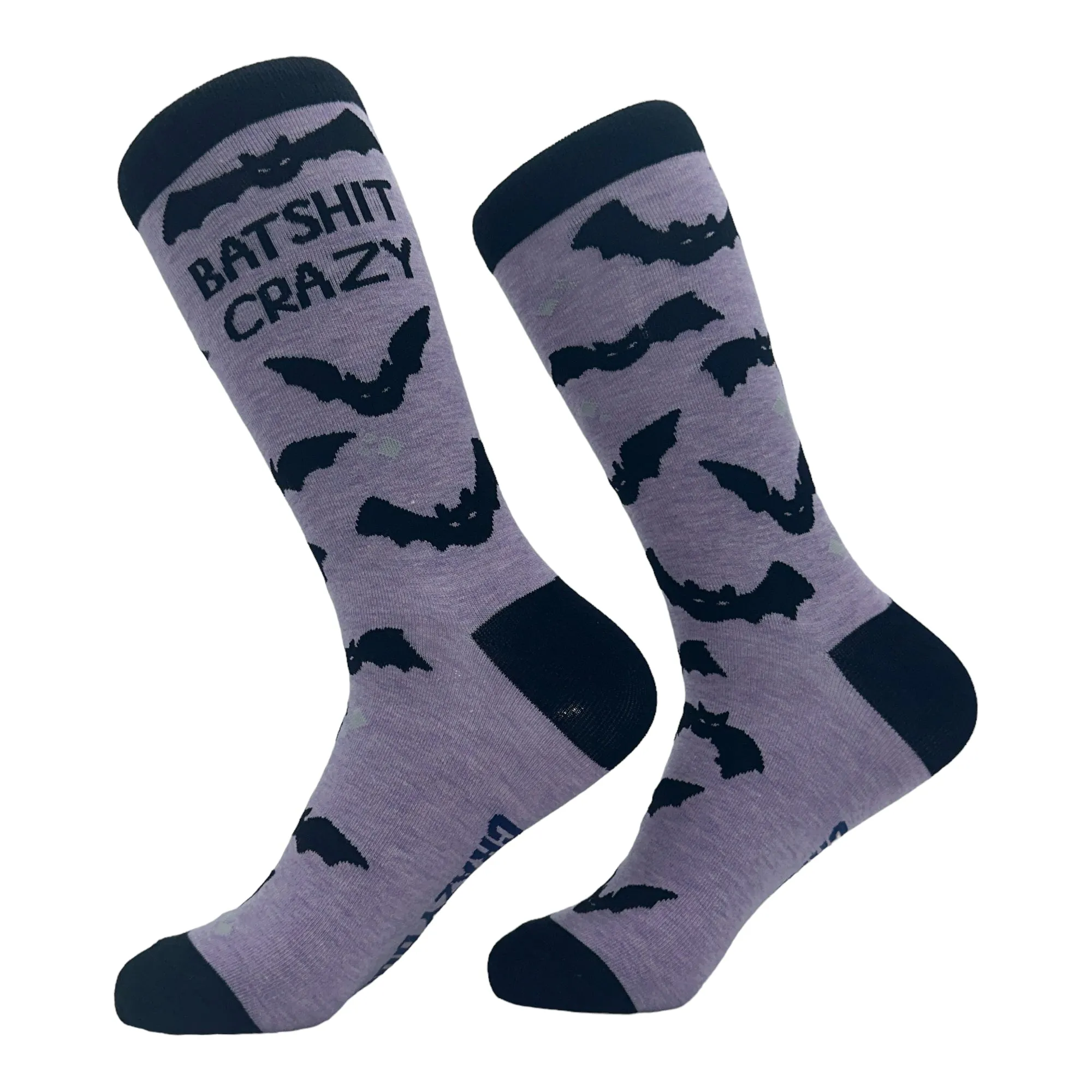 Women's Bat Shit Crazy Socks sold by Crazy Dog T-Shirts product image thumbnail 2