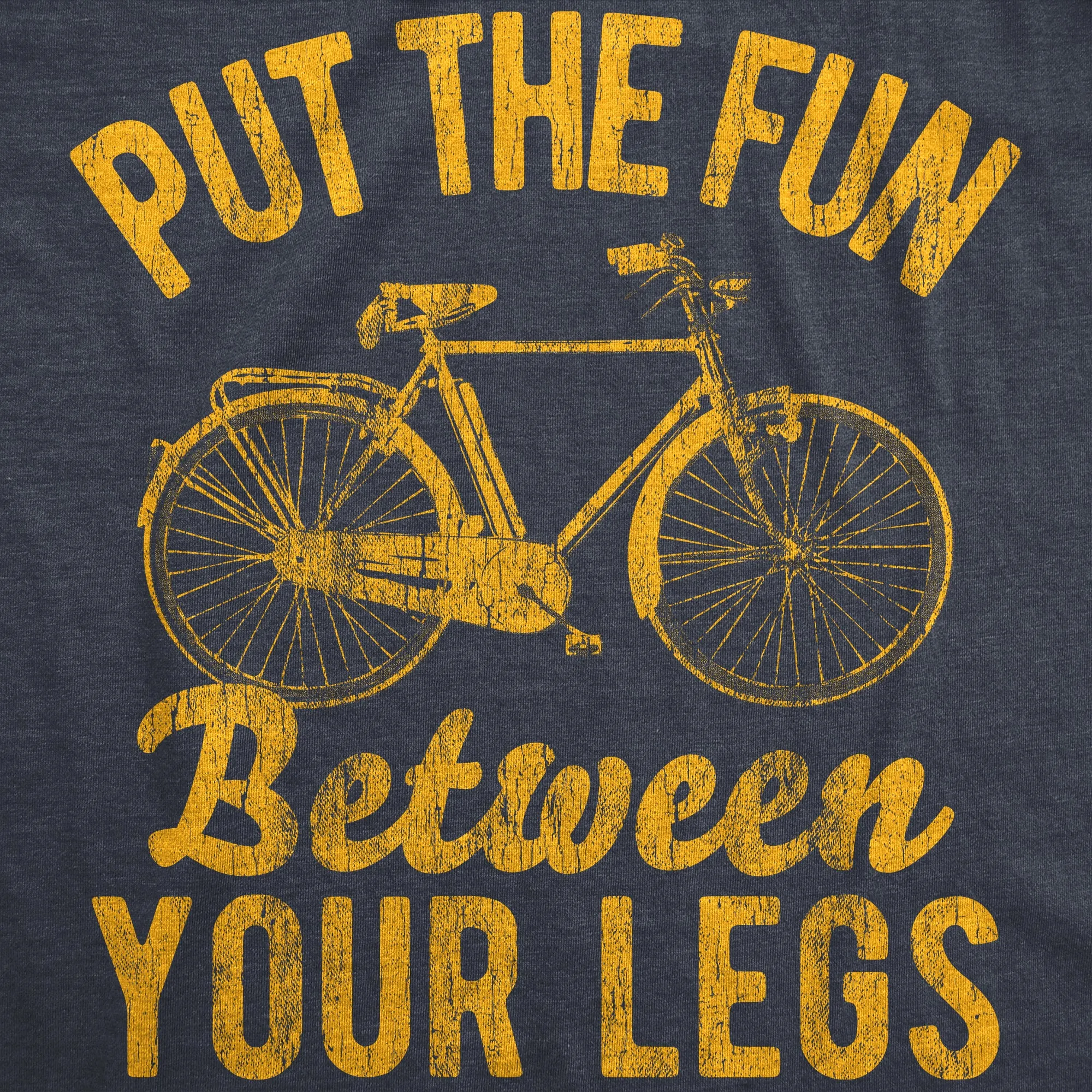 Put The Fun Between Your Legs Men's T Shirt sold by Crazy Dog T-Shirts product image thumbnail 2