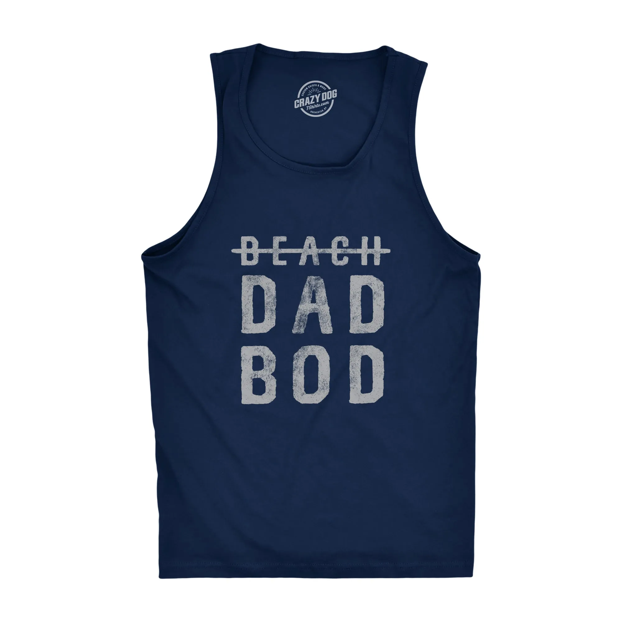 Beach Dad Bod Men's Tank Top sold by Crazy Dog T-Shirts