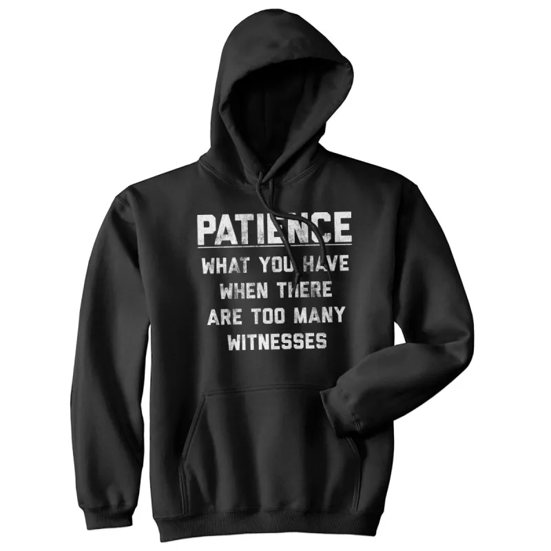 Patience Hoodie sold by Crazy Dog T-Shirts