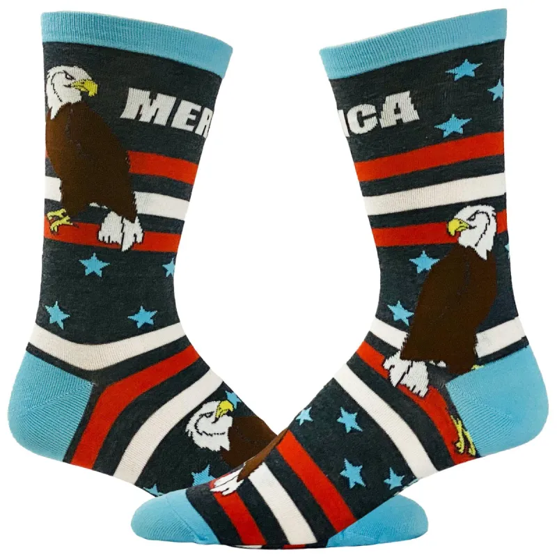 Men's Merica Socks sold by Crazy Dog T-Shirts
