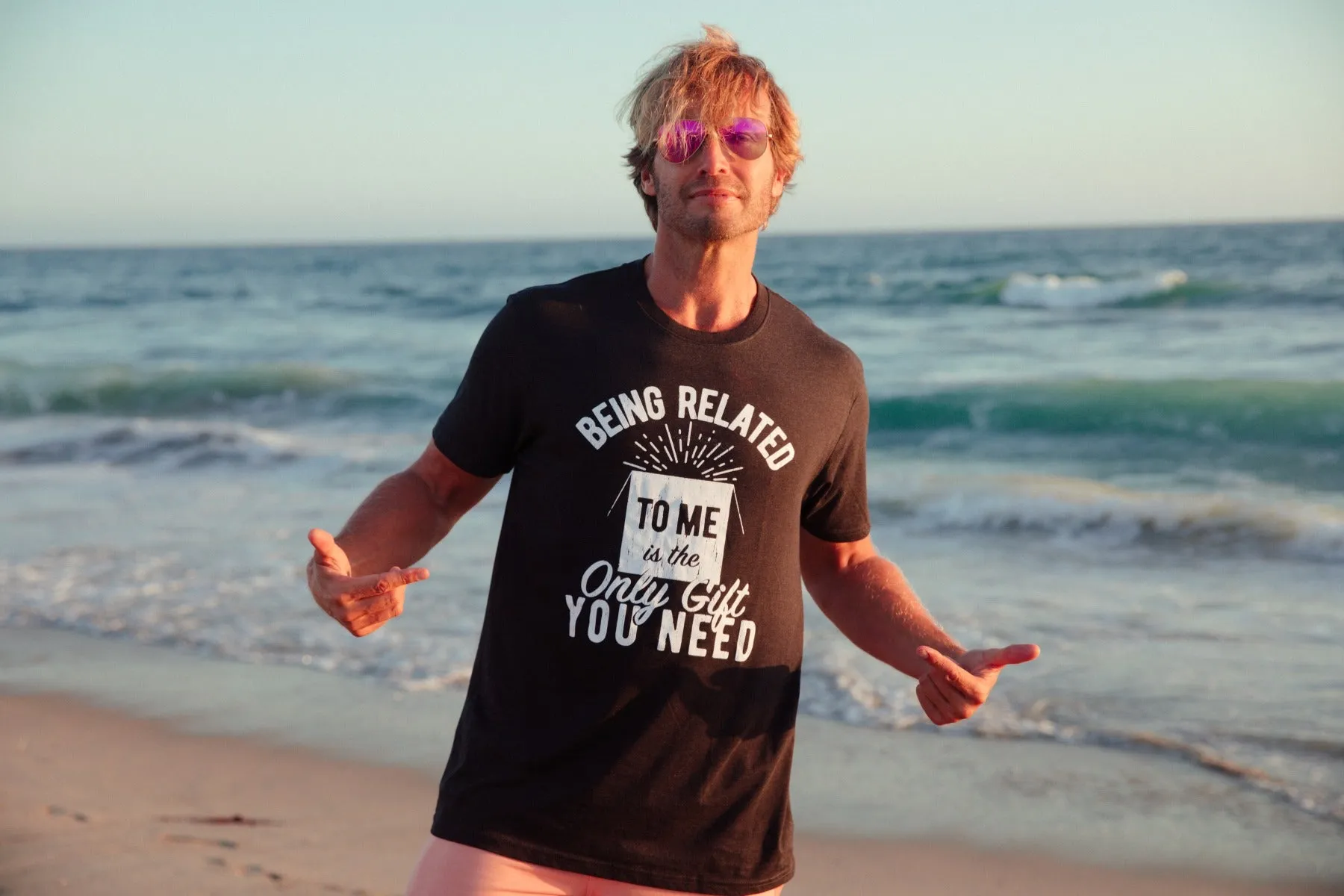 Being Related To Me Is The Only Gift You Need Men's T Shirt sold by Crazy Dog T-Shirts product image thumbnail 2