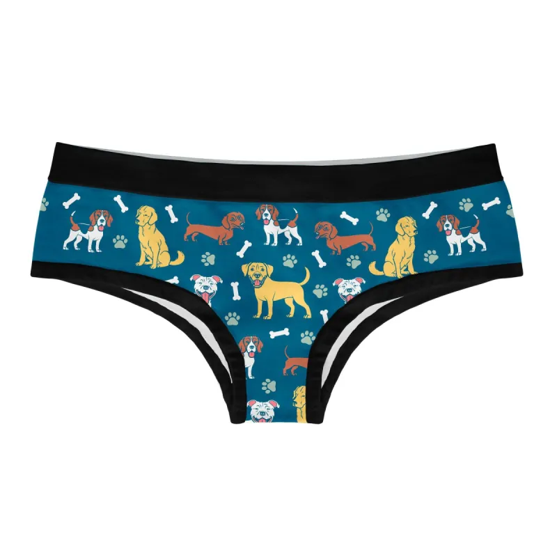 I Like Dogs And Maybe 3 People Hipster Underwear sold by Crazy Dog T-Shirts