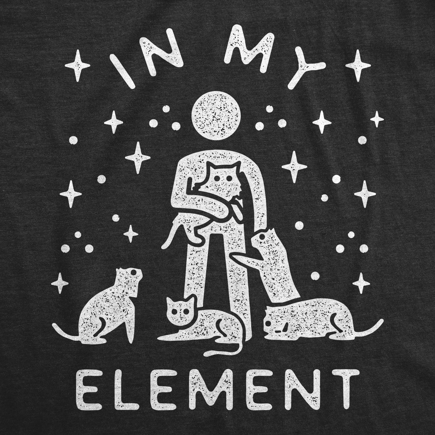 In My Element Cats Men's T Shirt sold by Crazy Dog T-Shirts product image thumbnail 2