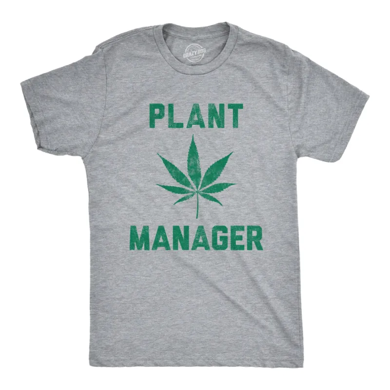 Plant Manager Men's T Shirt sold by Crazy Dog T-Shirts