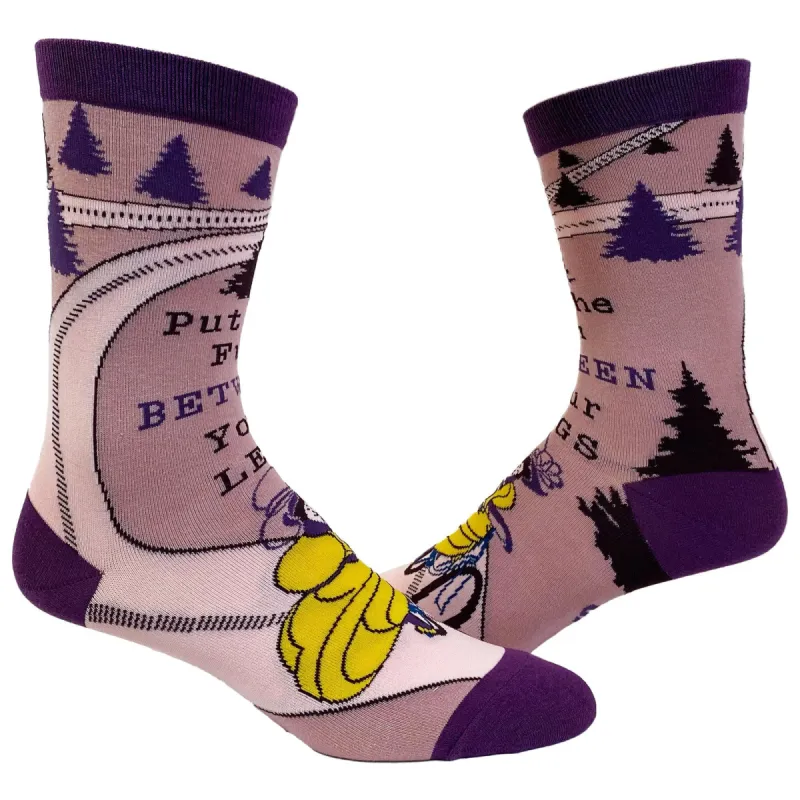 Womens Put The Fun Between Your Legs Socks sold by Crazy Dog T-Shirts