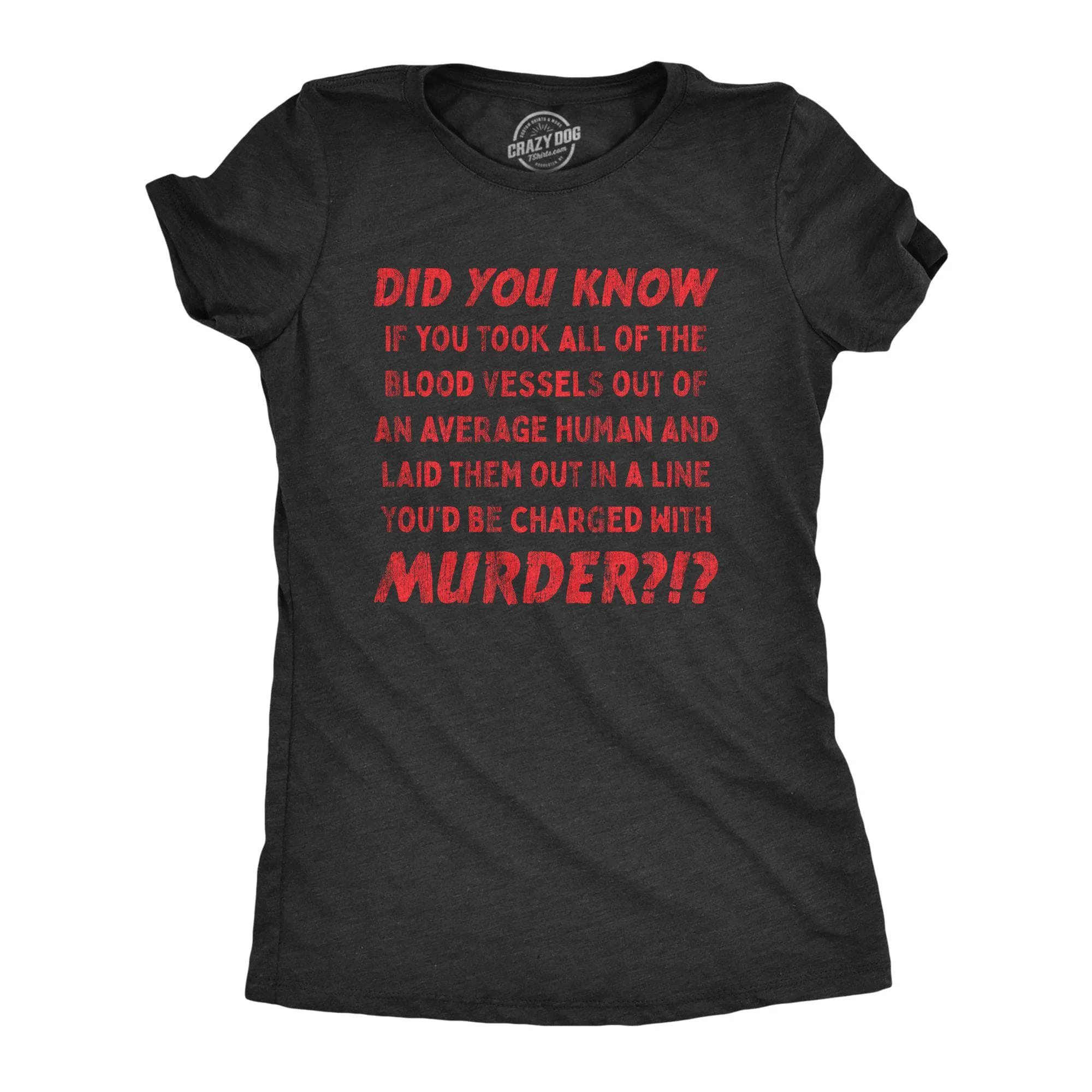 Charged With Murder Women's T Shirt sold by Crazy Dog T-Shirts