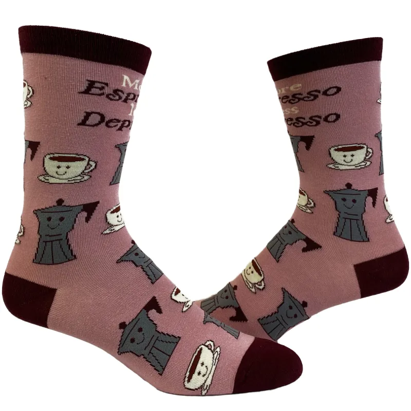 Womens Espreseso Depresso Socks sold by Crazy Dog T-Shirts