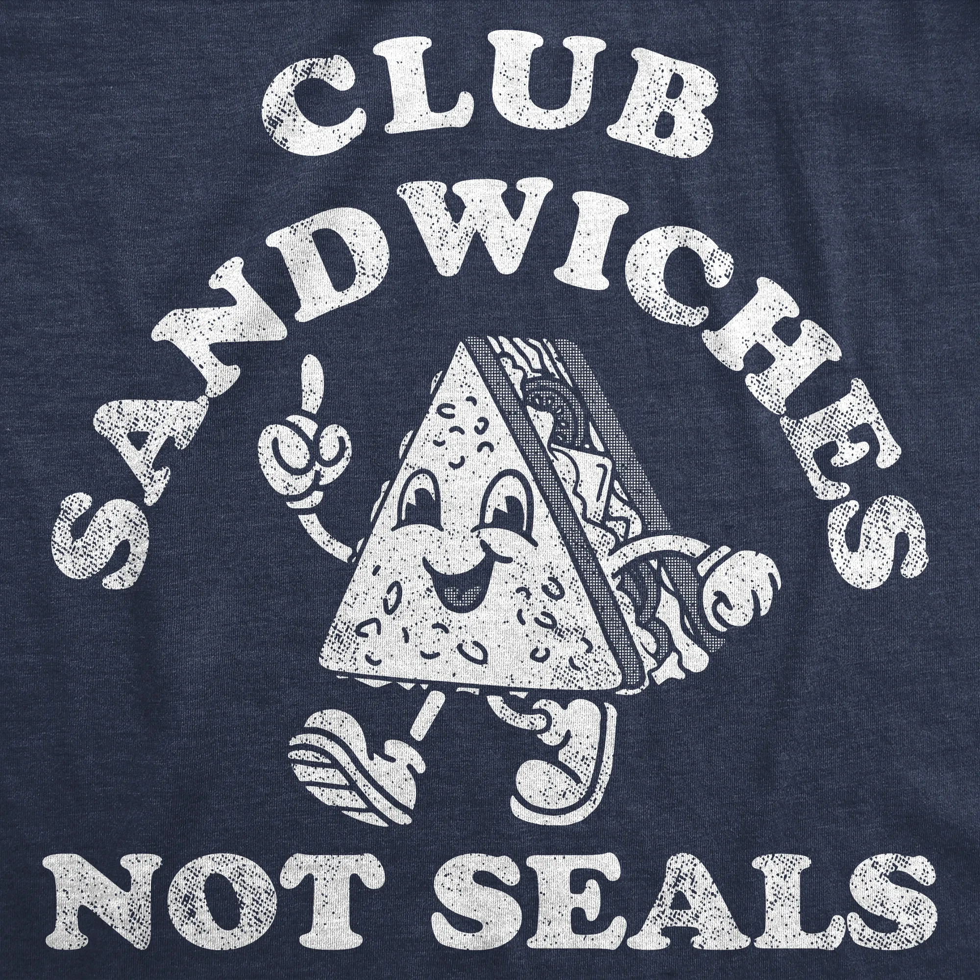 Club Sandwiches Not Seals Men's T Shirt sold by Crazy Dog T-Shirts product image thumbnail 2