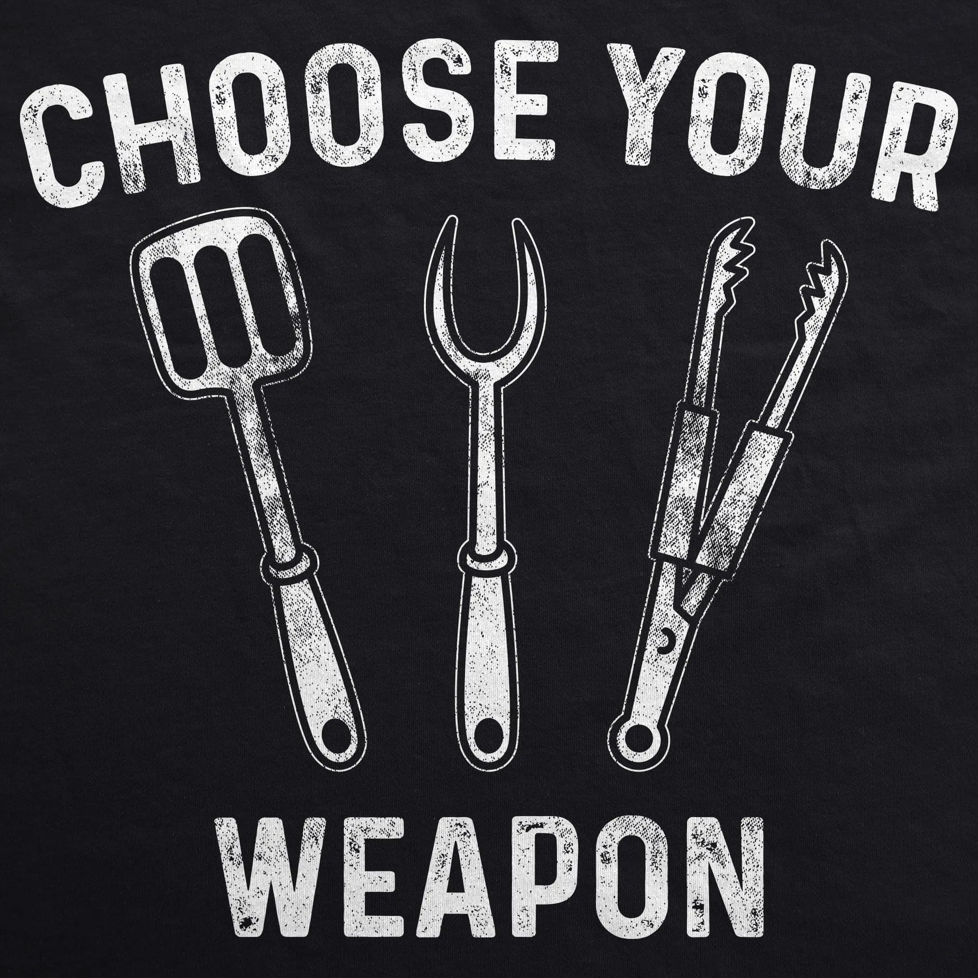 Choose Your Weapon Cookout Apron sold by Crazy Dog T-Shirts product image thumbnail 2