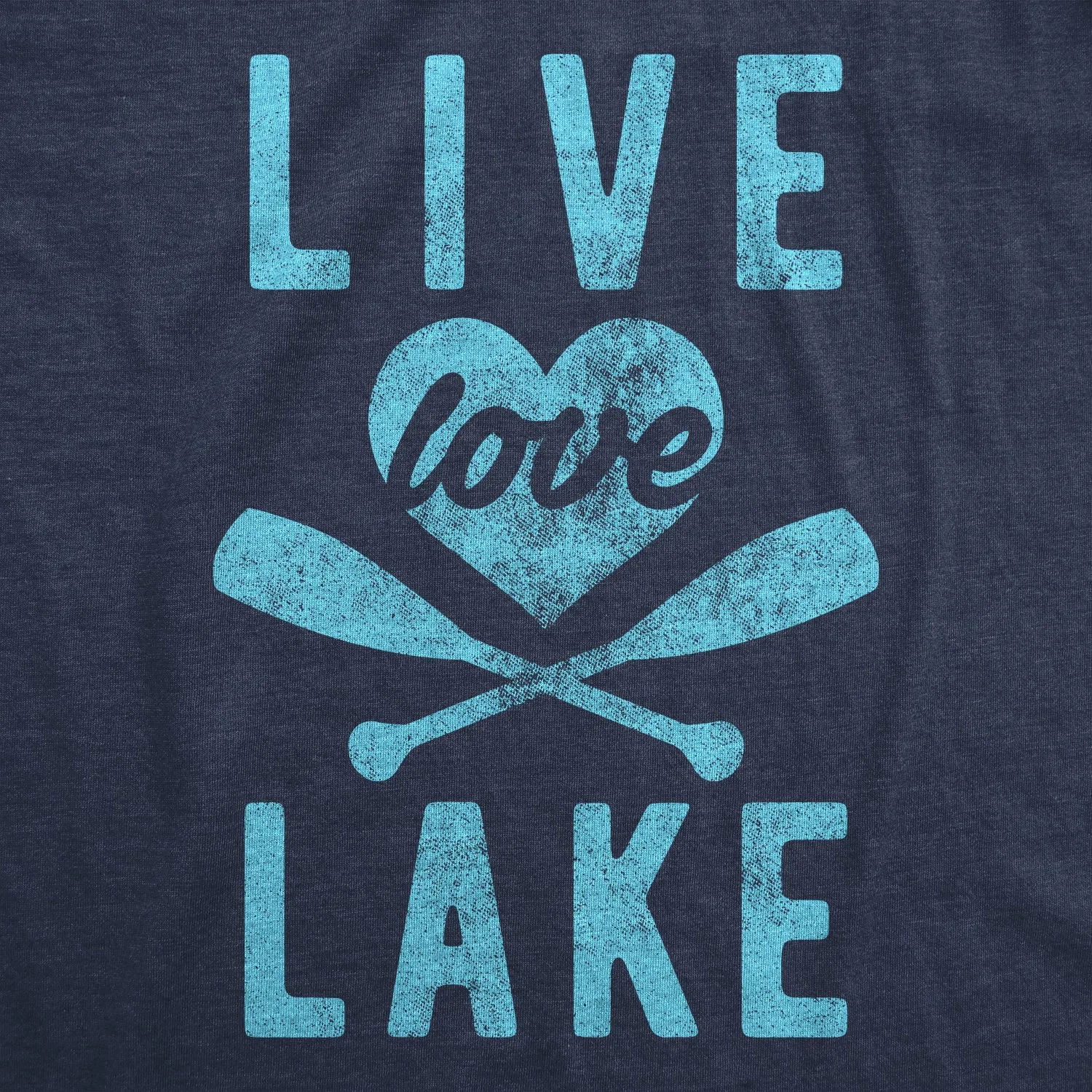 Live Lake Love Women's T Shirt sold by Crazy Dog T-Shirts product image thumbnail 2
