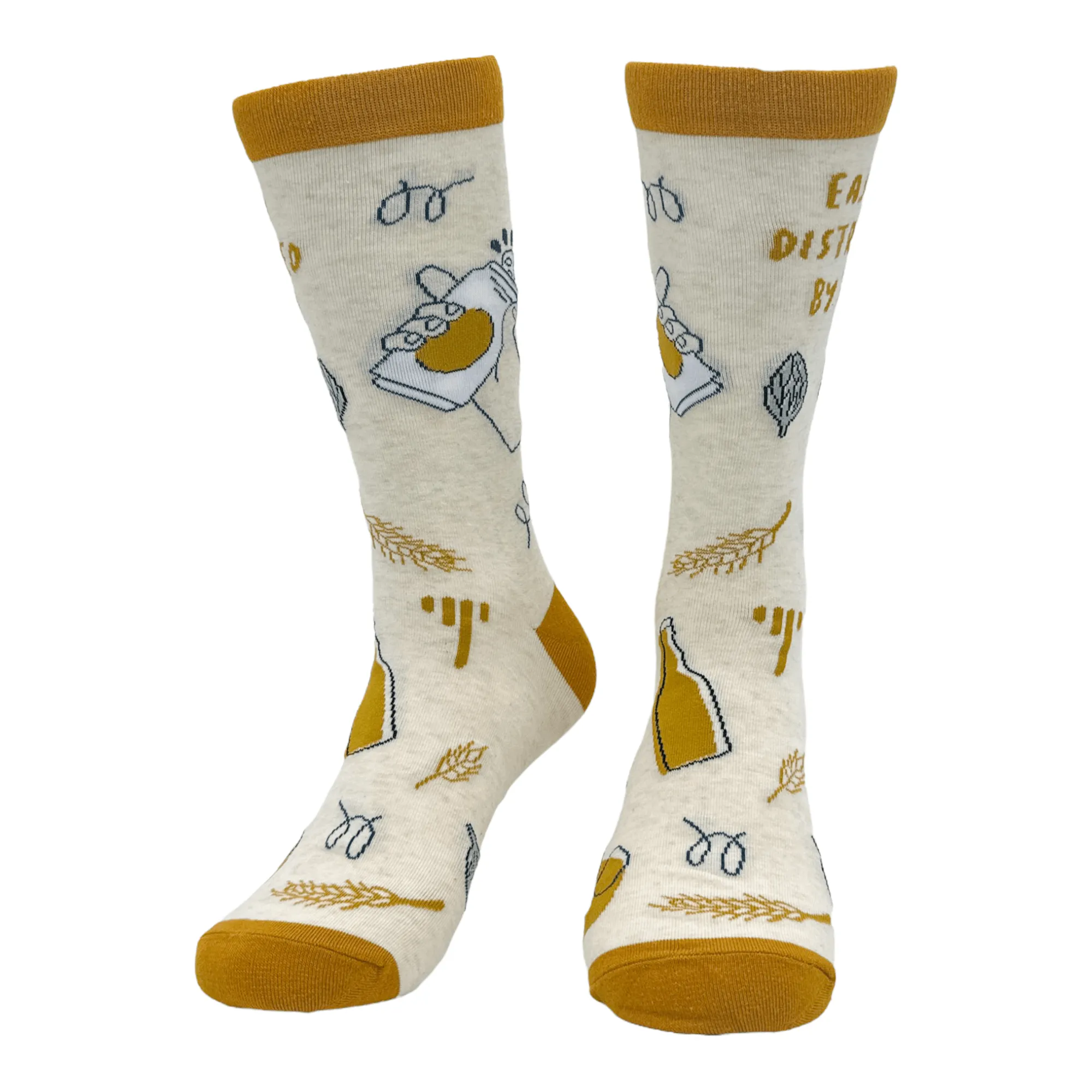Men's Easily Distracted By Beer Socks sold by Crazy Dog T-Shirts product image thumbnail 3