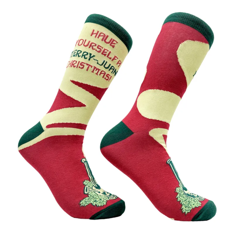 Women's Have Yourself A Merry Juana Christmas Socks sold by Crazy Dog T-Shirts