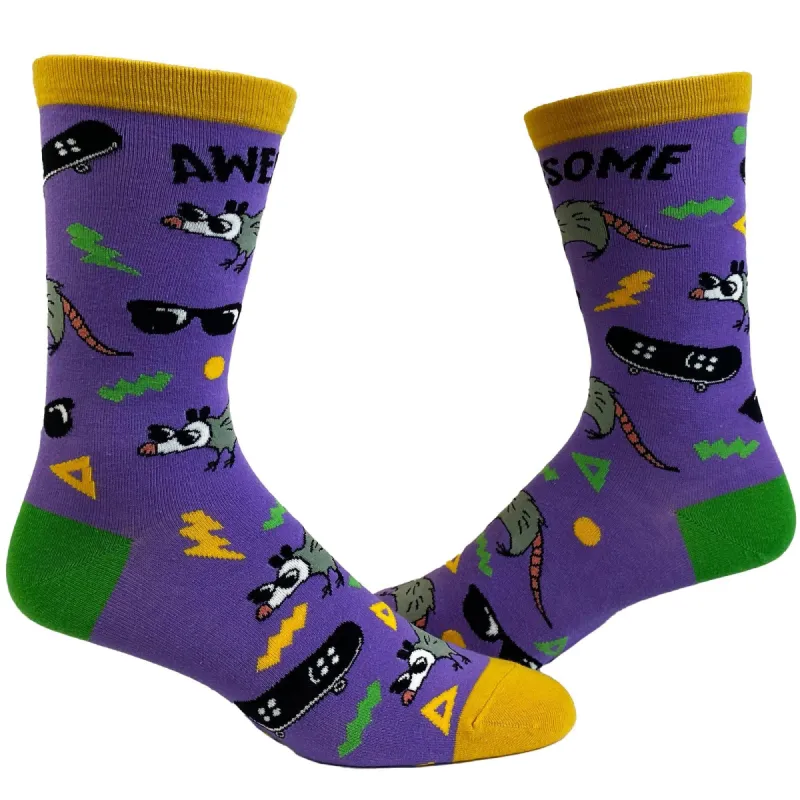 Womens Awesome Oppossum Socks sold by Crazy Dog T-Shirts