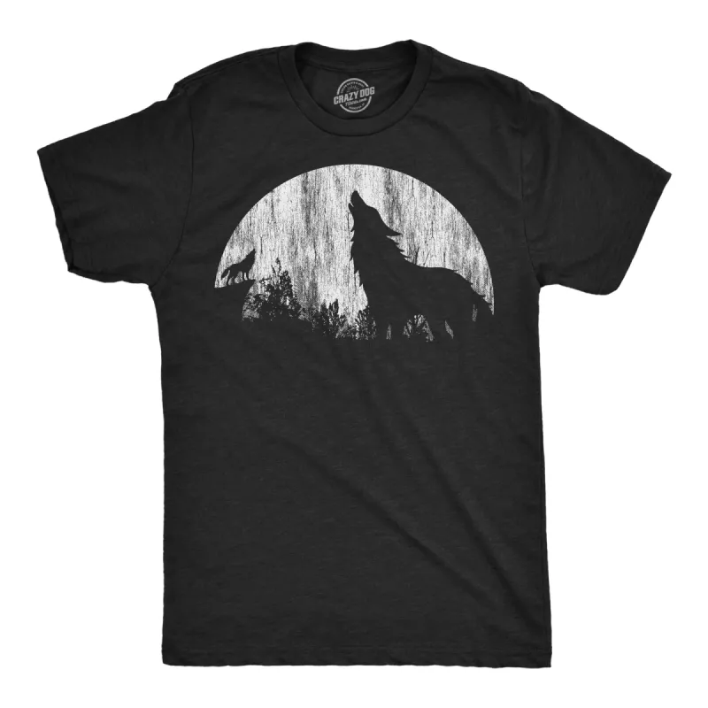 Moon Wolves Men's T Shirt sold by Crazy Dog T-Shirts