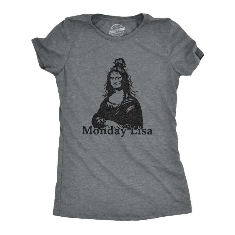 Monday Lisa Women's T Shirt sold by Crazy Dog T-Shirts