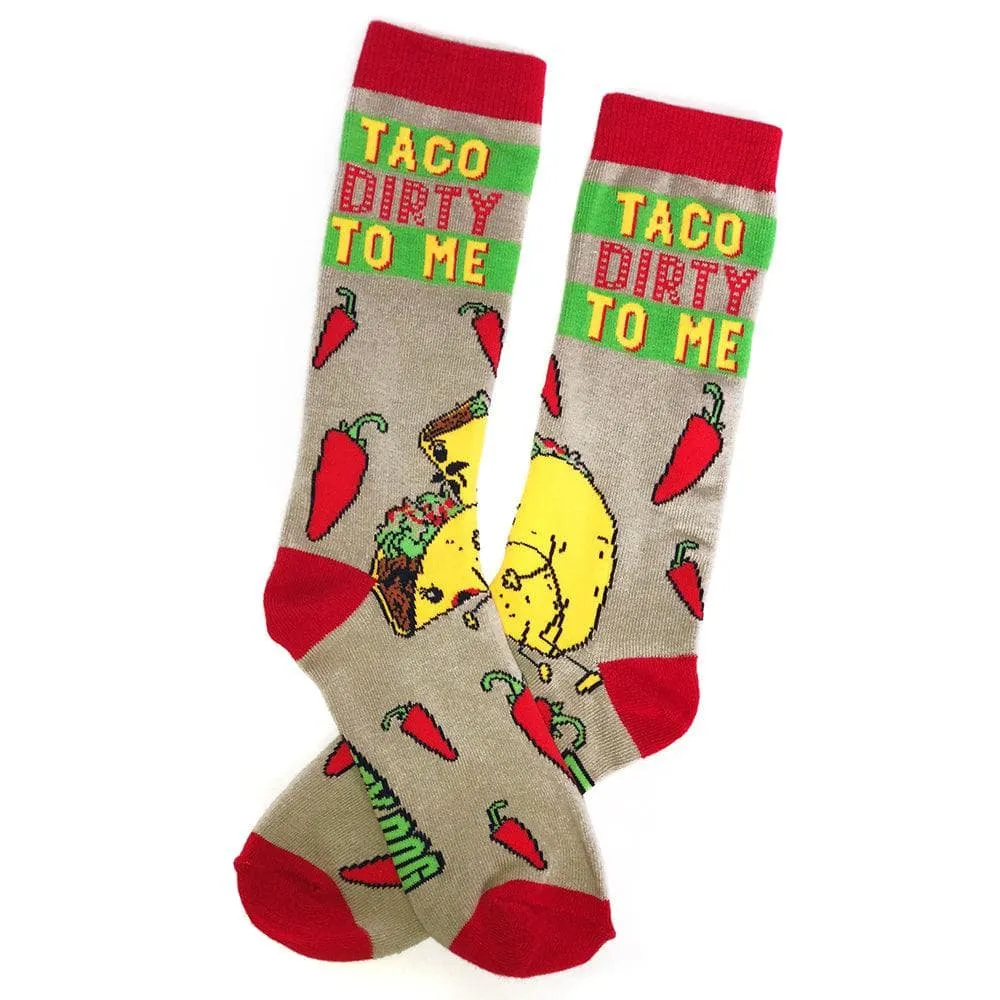 Womens Taco Dirty To Me Socks sold by Crazy Dog T-Shirts product image thumbnail 2